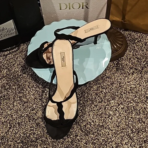 PRADA Strappy Sandal Heels - Size 41 - Picture 1 of 5